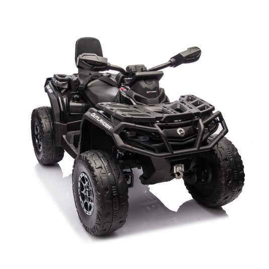 24V 800W -2 Seater  Licensed Can-Am Outlander Monster 4×4 ATV Quad Bike – Black