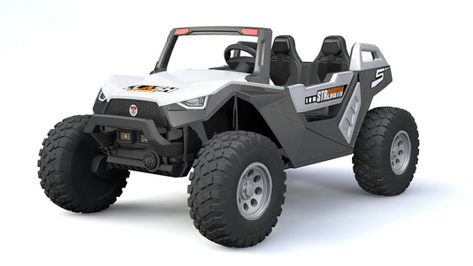 24v x 14 Ah Sahara  Kids Ride on Car, UTV 2-Seater – White