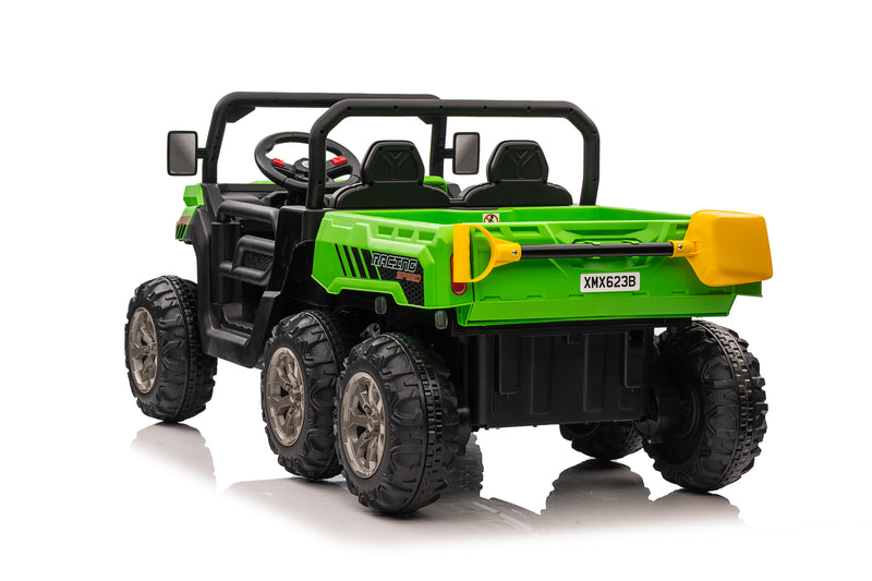 Load image into Gallery viewer, 24v Construction Truck 4x4 with Electric Tipping Bed - Green ETA 25th April 2026