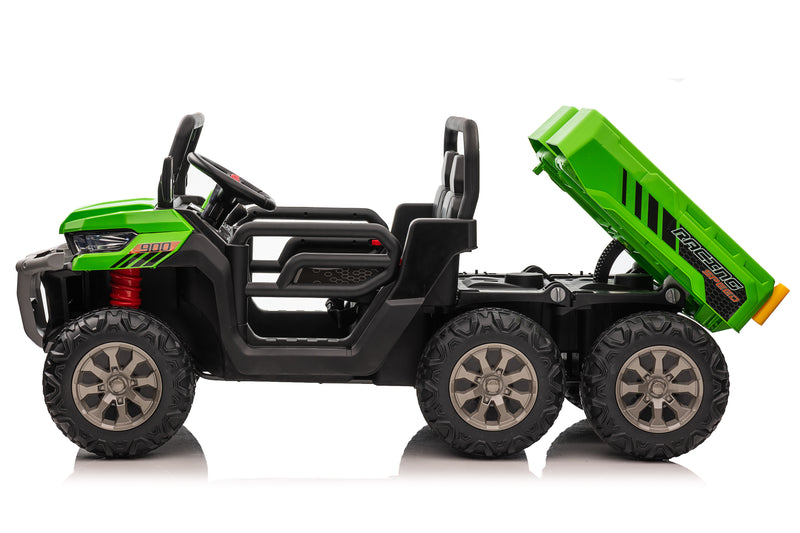 Load image into Gallery viewer, 24v Construction Truck 4x4 with Electric Tipping Bed - Green ETA 25th April 2026