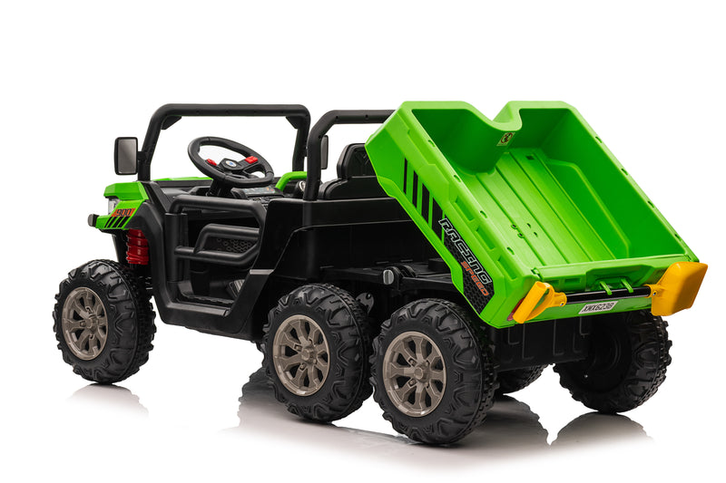 Load image into Gallery viewer, 24v Construction Truck 4x4 with Electric Tipping Bed - Green ETA 25th April 2026