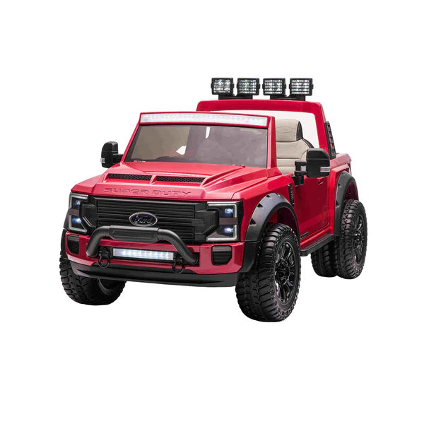 Load image into Gallery viewer, 24v licensed Ford Super Duty 4x4 Ride On Car Red
