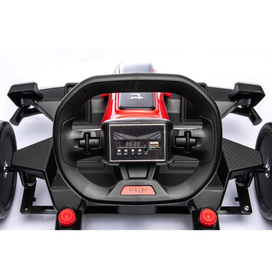 Inverted Ride Cart 24V Ride on Electric Go Kart with Drift Function – Red – KAZO TOYS