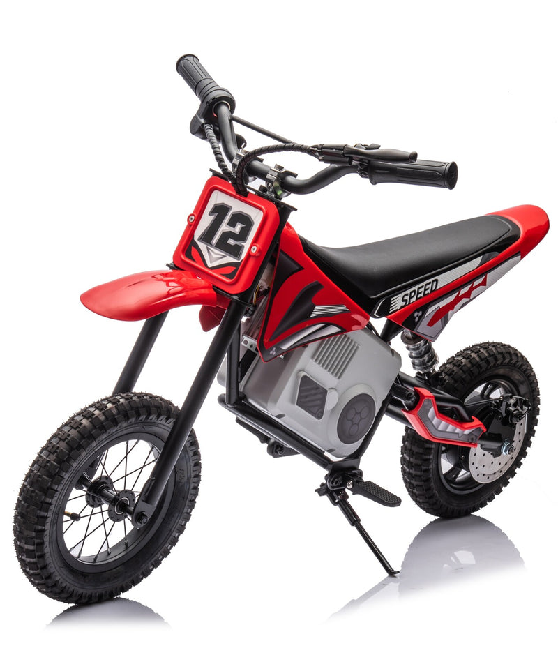 Load image into Gallery viewer, 24V Dirt Bike - Single Rider Electric Motorcycle for Kids - Red
