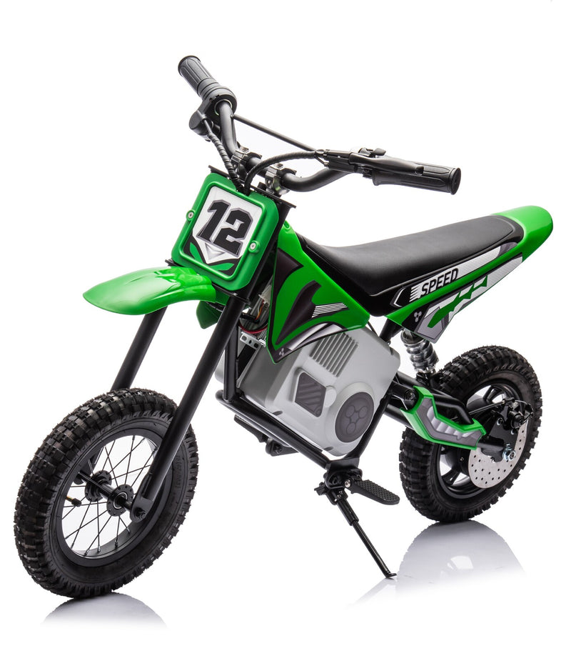 Load image into Gallery viewer, 24V Dirt Bike - Single Rider Electric Motorcycle for Kids - Green
