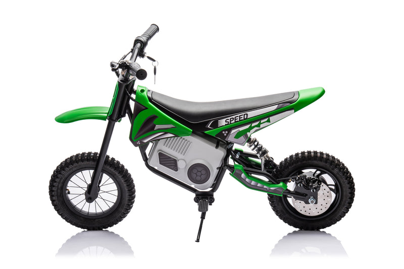 Load image into Gallery viewer, 24V Dirt Bike - Single Rider Electric Motorcycle for Kids - Green
