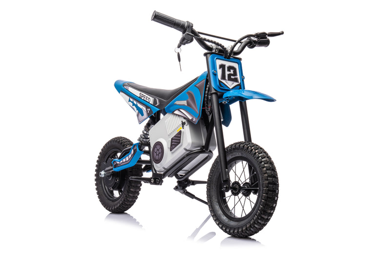 Load image into Gallery viewer, 24V Dirt Bike - Single Rider Electric Motorcycle for Kids - Blue
