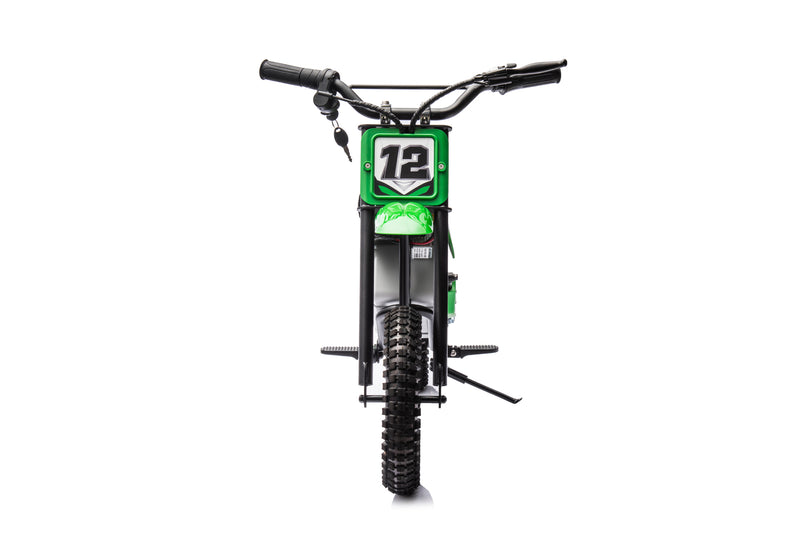 Load image into Gallery viewer, 24V Dirt Bike - Single Rider Electric Motorcycle for Kids - Green
