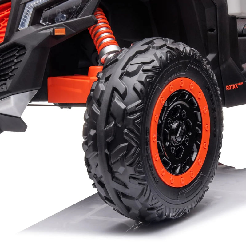 Load image into Gallery viewer, 24v x 14 Ah Licensed 4x4 Can-Am-800w RC Kids Ride on Car, UTV 2-Seater – Barbie Pink
