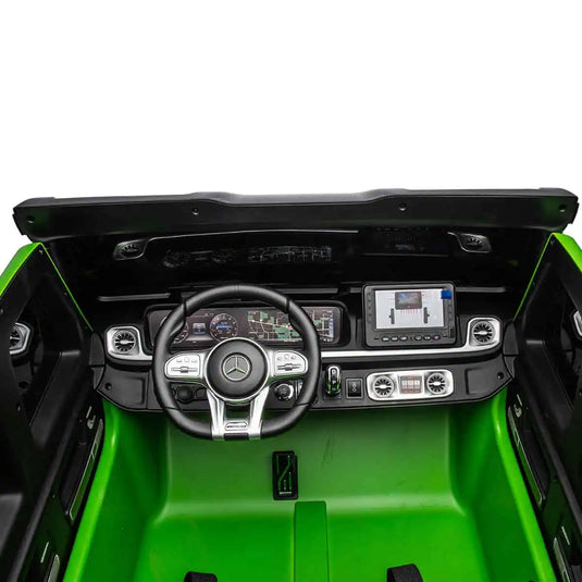 24v x 14 Ah Licensed 4x4 Mercedes-AMG G63 With Remote Contorl-800w 4WD Kids Ride-On Car -Green