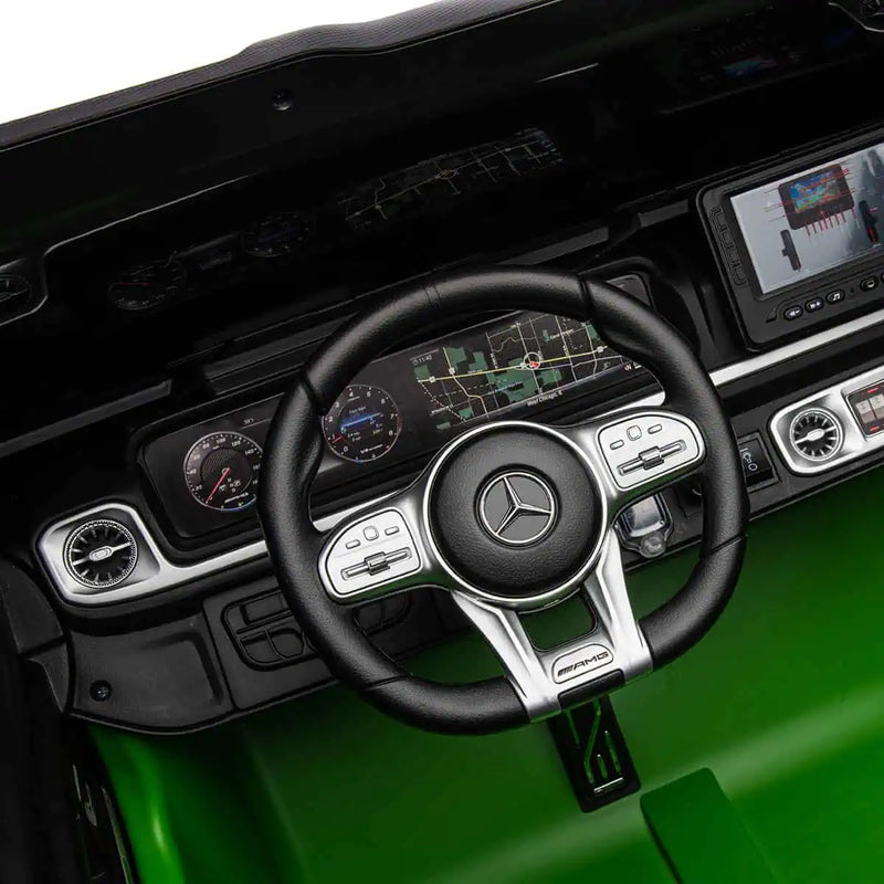 Load image into Gallery viewer, 24v x 14 Ah Licensed 4x4 Mercedes-AMG G63 With Remote Contorl-800w 4WD Kids Ride-On Car -Green
